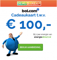 Actie Energiedirect : Stap over en ontvang gratis een bol.com Cadeaubon t.w.v. 100 euro