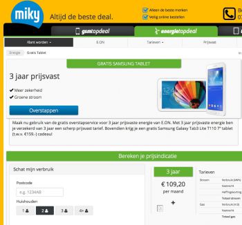 Energie Topdeal ( Miky) website