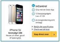 Actie Oxxio iPhone 5S : Kies voor Oxxio InControl en ontvang super voordelig een iPhone5s
