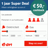 Aanbieding E-ON: Word nu klant en ontvang 50 euro